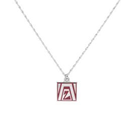 Polished Enamel Pendant - Rhodium Plated (ZM121 RPNS)