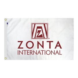 Zonta Flag - White (ZM329W)