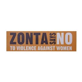Zonta Says No Car Magnet (ZM410)
