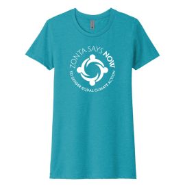 Women's Fitted Zonta Says Now Crew Neck T-Shirt (ZM518)