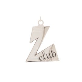 'Z' Club Charm - Rhodium Plated (ZM111C RPNS)