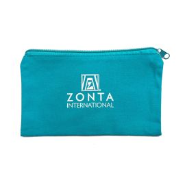 Teal Canvas Zippered Bag (ZM416)