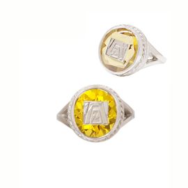 Golden Sapphire Ring (ZM151)