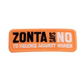 Zonta Says No Embroidered Patch (ZM352)