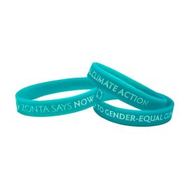 Zonta Says Now Turquoise Silicone Wristbands (Pack of 25) (ZM409)