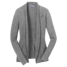Zonta Heather Gray Embroidered Cardigan (ZM514)